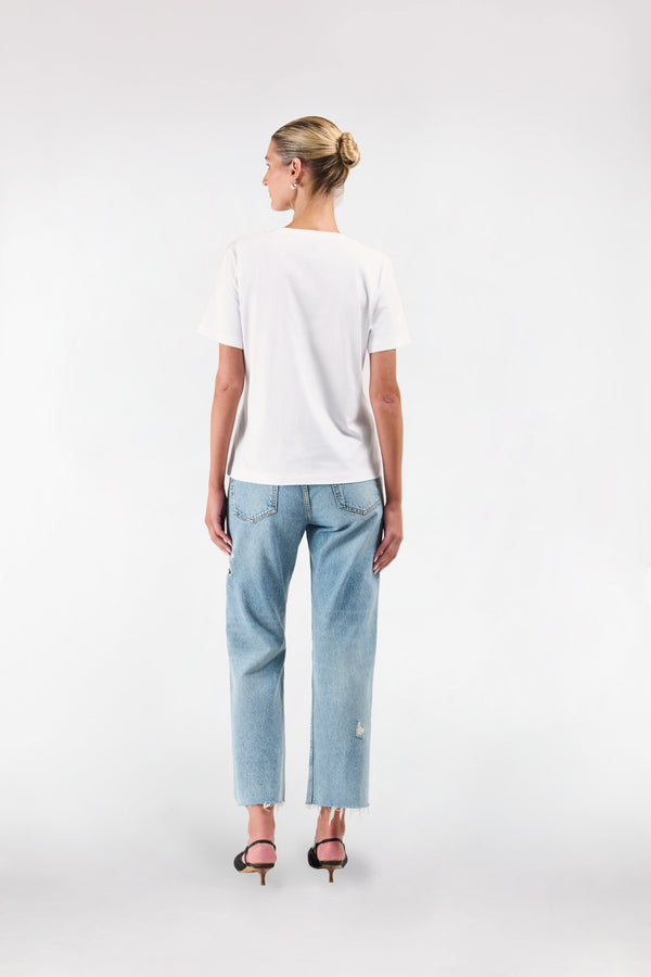 Intimo CLASSIC V NECK T SHIRT White