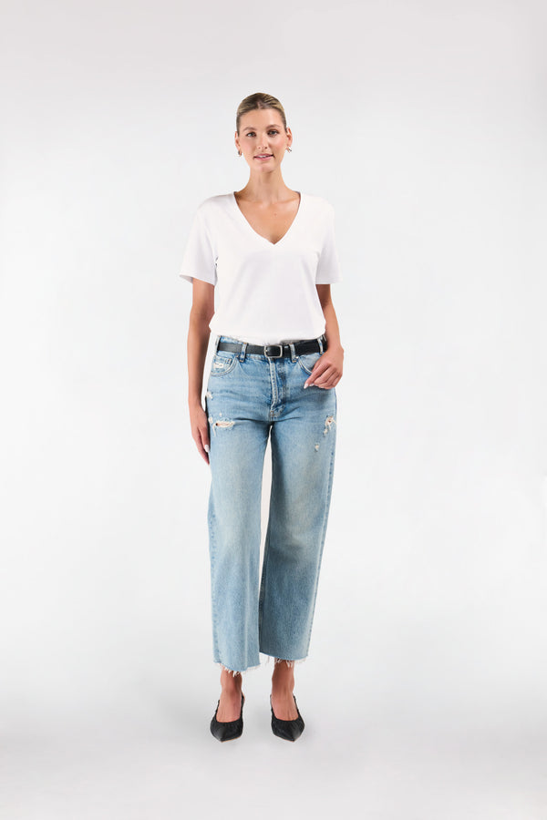 intimo CLASSIC V NECK T SHIRT White