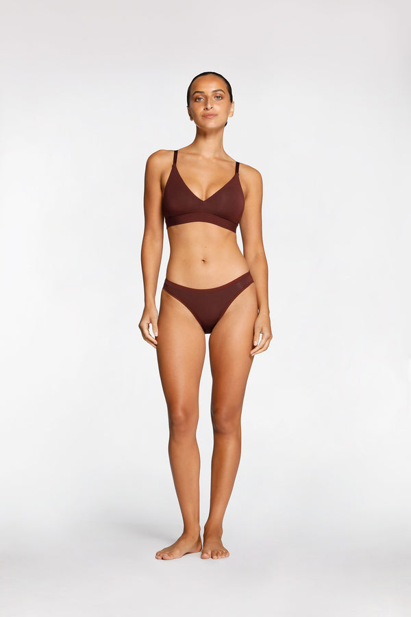 intimo COMFORT WIRELESS SOFT CUP BRA Chocolate