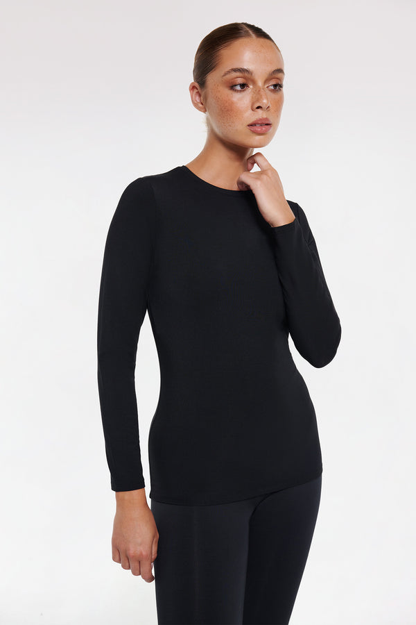 Intimo CREW NECK TOP Black