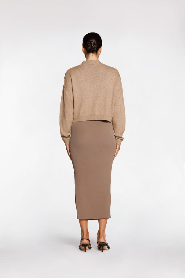 Intimo CROP CARDIGAN Dune