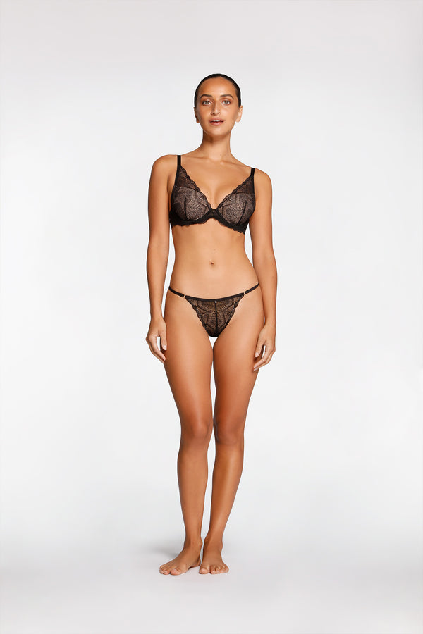 intimo DECOLETTE V STRING Black