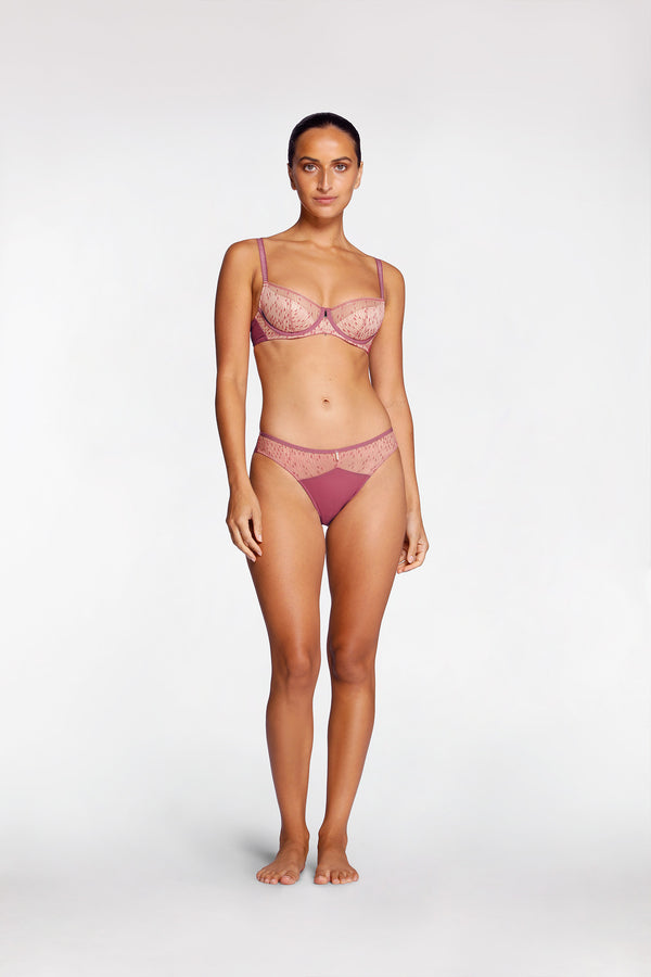 intimo FARAH SEMI CONTOUR BRA Cerise Tan