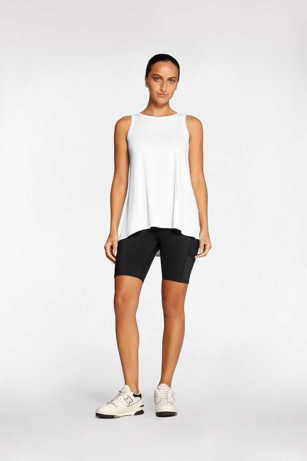 intimo FLARED SINGLET White