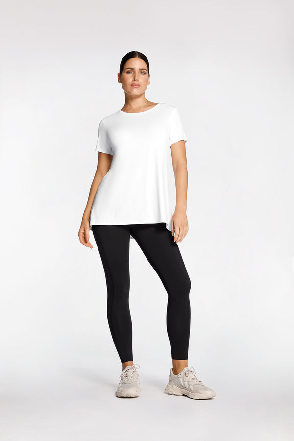 intimo FLARED T SHIRT White