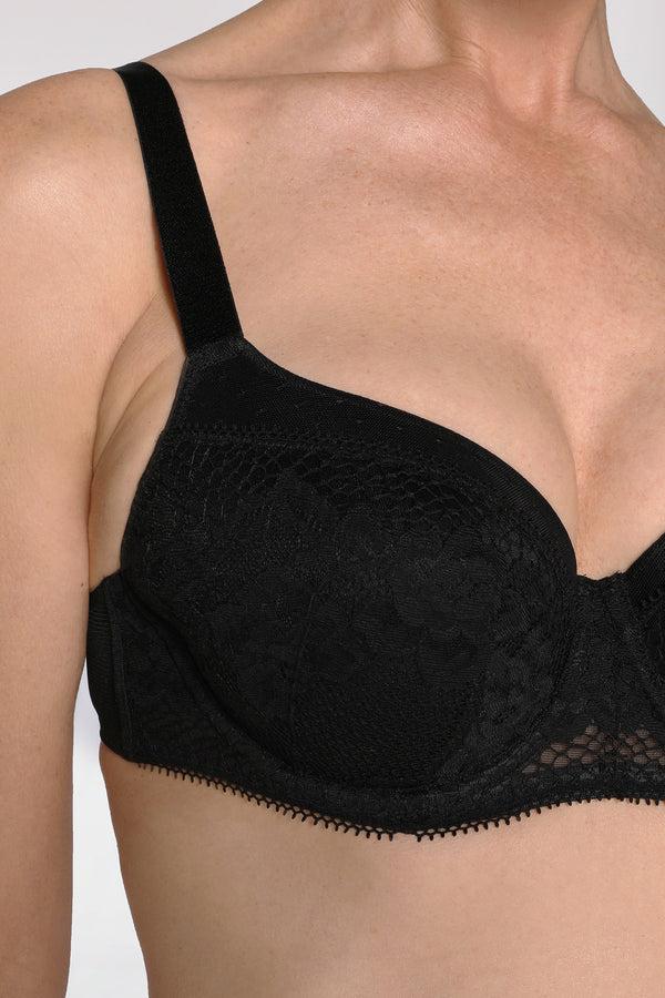 Intimo FLEUR NOIRE MIRACLE CONTOUR BR Black