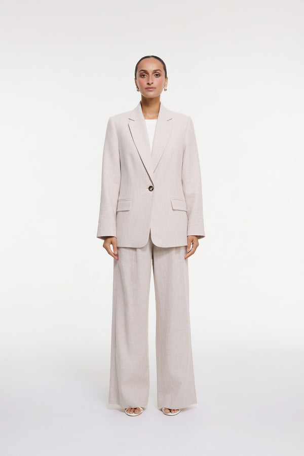 intimo HERRINGBONE BLAZER Natural