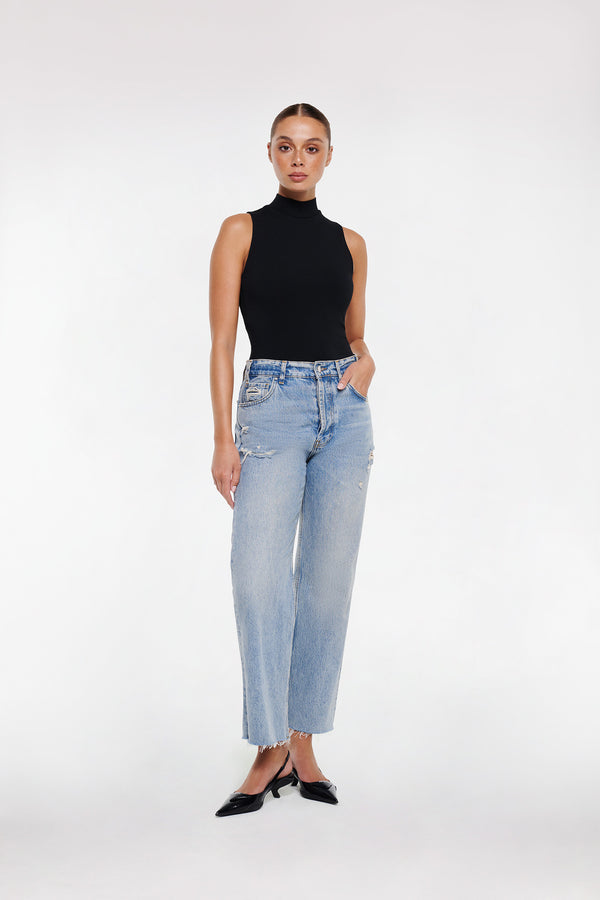 intimo HIGH NECK BODYSUIT Black