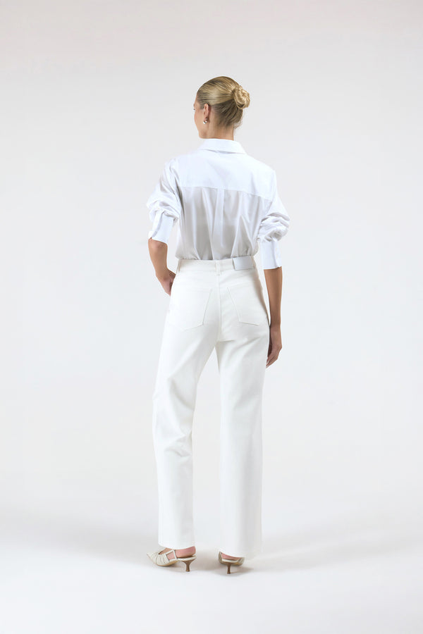 Intimo HIGH RISE STRAIGHT JEAN Ivory