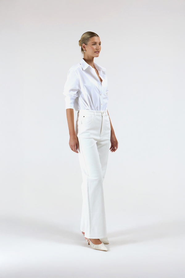 Intimo HIGH RISE STRAIGHT JEAN Ivory