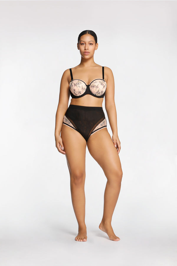 intimo LAVINIA HIGH BRIEF Cream Tan