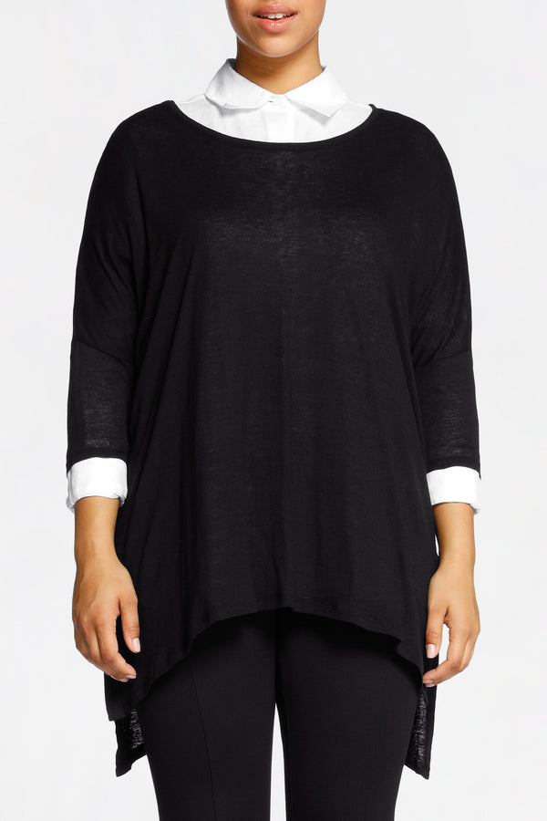 Intimo LINEN ESSENTIAL TUNIC Black