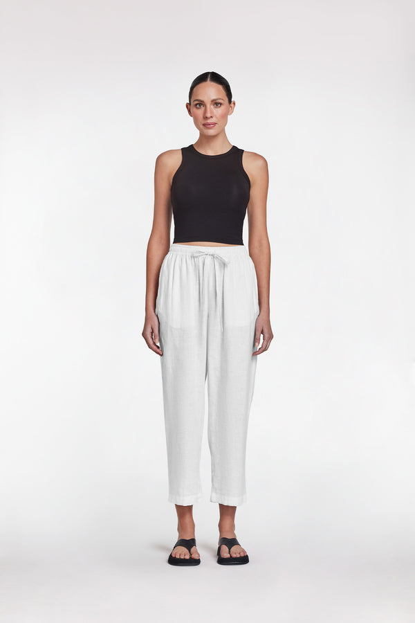 intimo LINEN PANT White