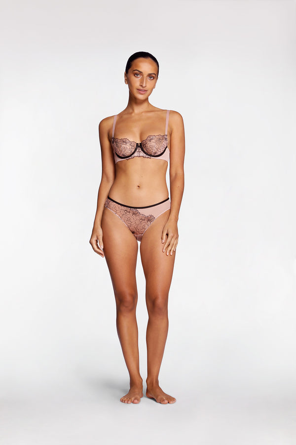 intimo MADELEINE BIKINI BRIEF Rose Quartz
