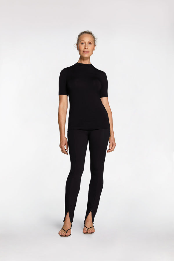 intimo MIDI SLEEVE TOP Black