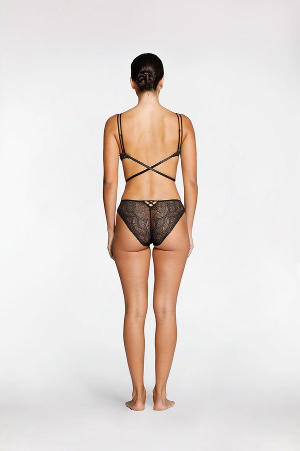 Intimo MONIKA HALTER BACKLESS BRA Black