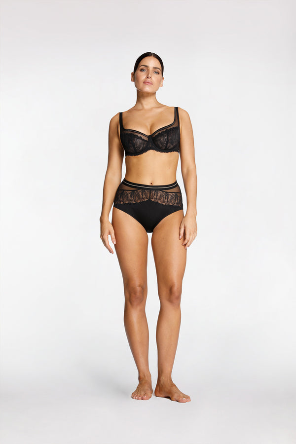 intimo QUINN BALCONETTE BRA Black