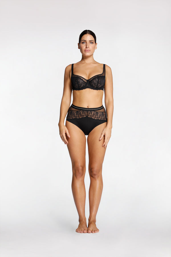 intimo QUINN HIGH BRIEF Black