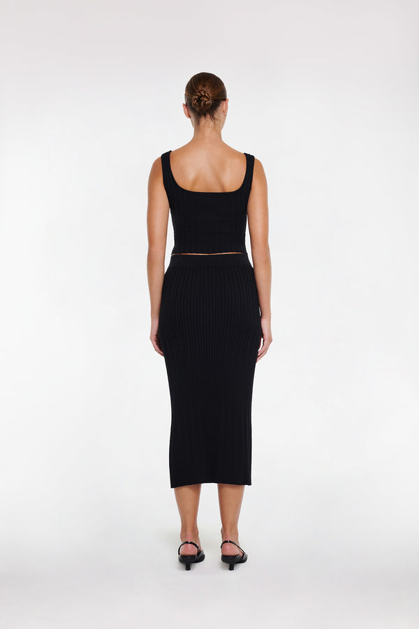 Intimo RIB CROP SINGLET Black