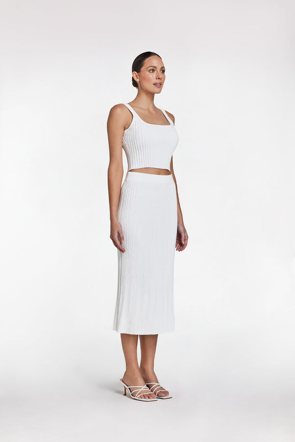 Intimo RIB CROP SINGLET White