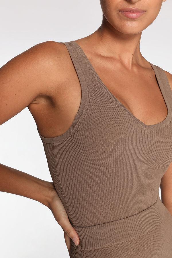 Intimo RIB KNIT CONVERTIBLE SINGLET Oak