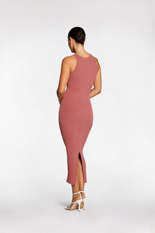 Intimo RIB KNIT DRESS Deep Blush