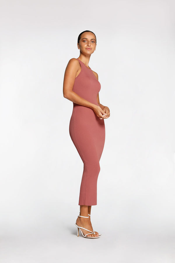Intimo RIB KNIT DRESS Deep Blush