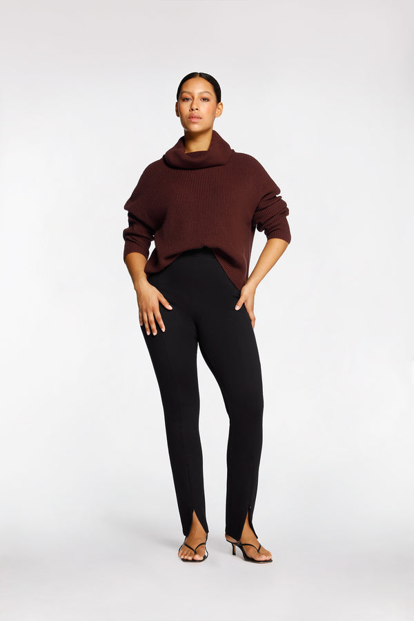 intimo ROLL NECK JUMPER Chocolate