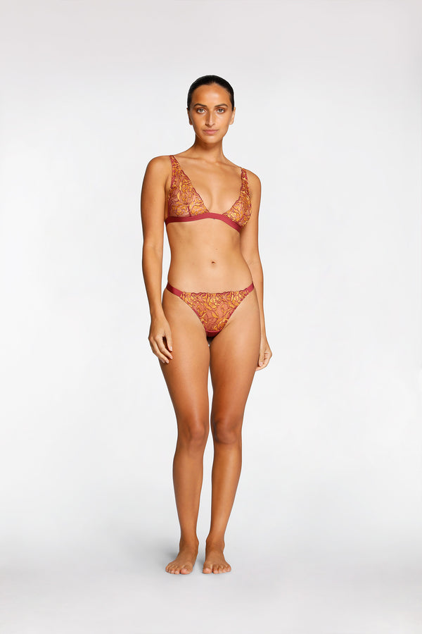 intimo SAMIRA BRALETTE Earth Red