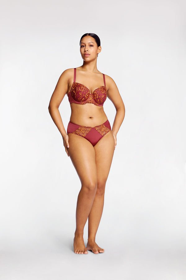 intimo SAMIRA BRIEF Earth Red