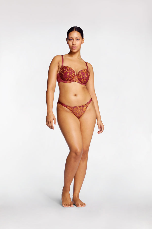 intimo SAMIRA CONTOUR BRA Earth Red