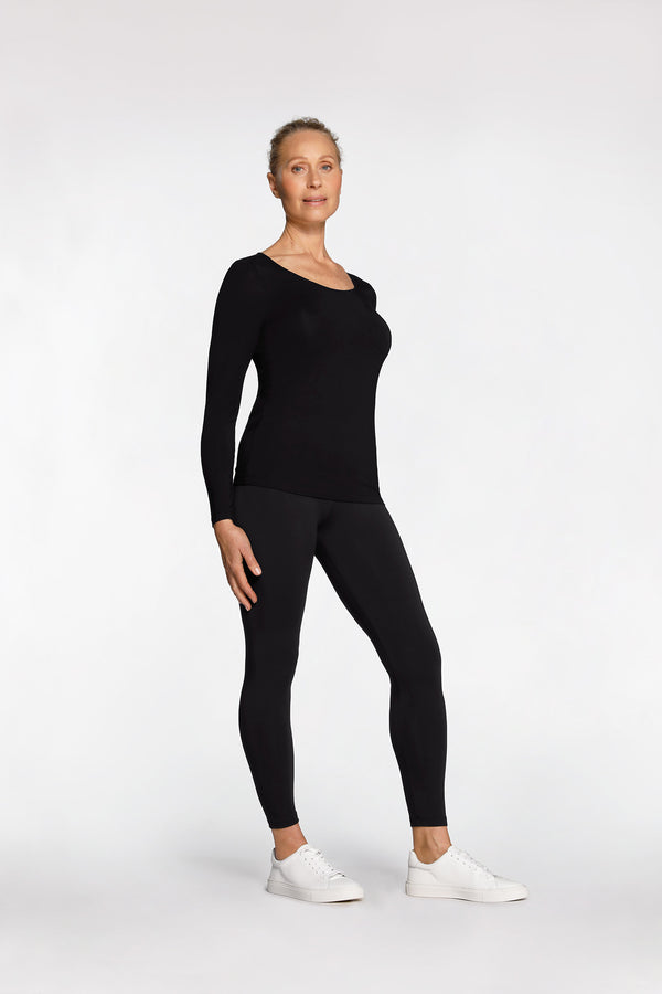 Intimo SCOOP NECK TOP Black