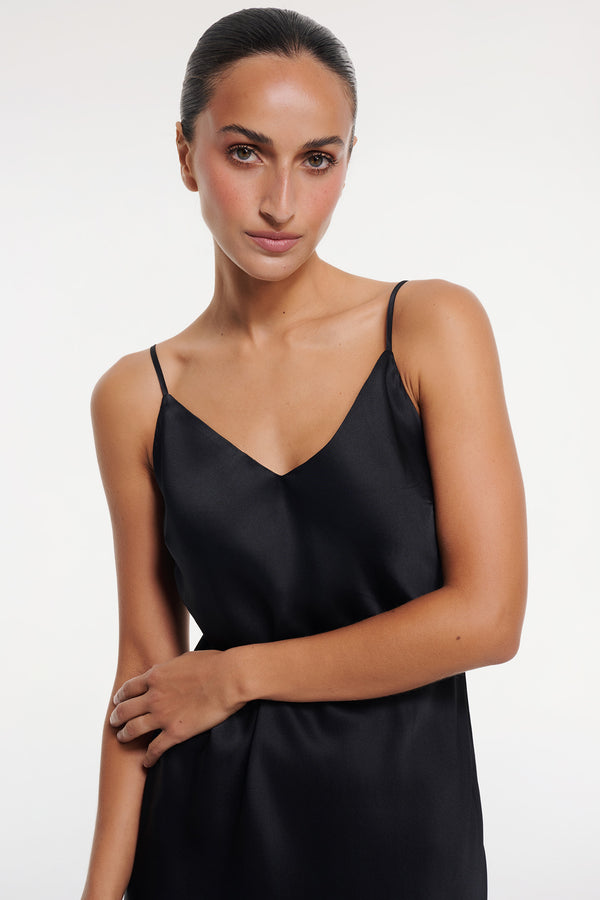 Intimo SILK SLIP DRESS Black