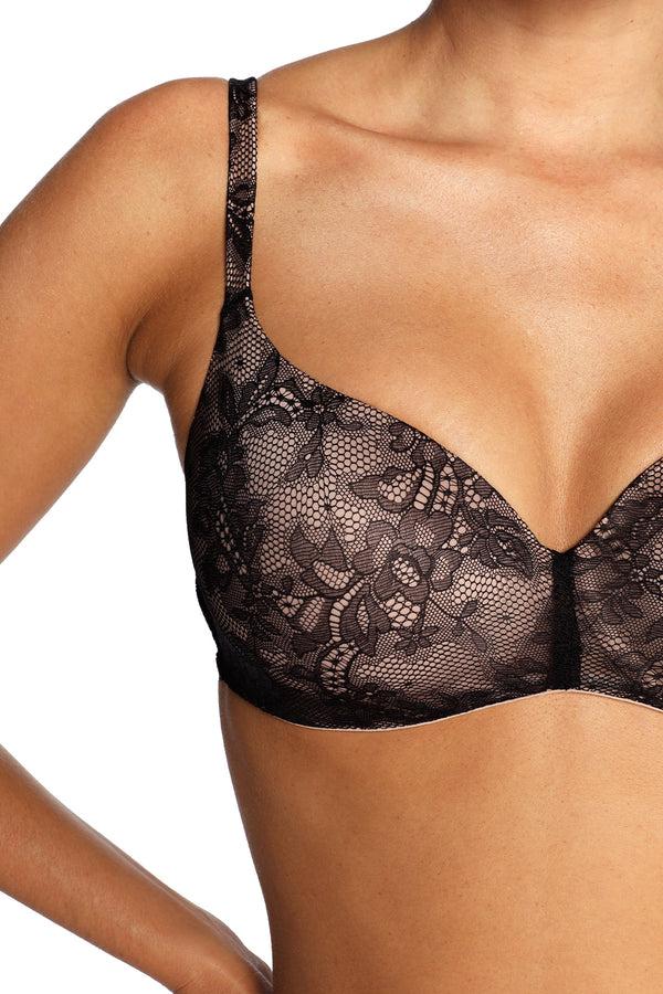 Intimo SMOOTH LACE CONTOUR BRA Black