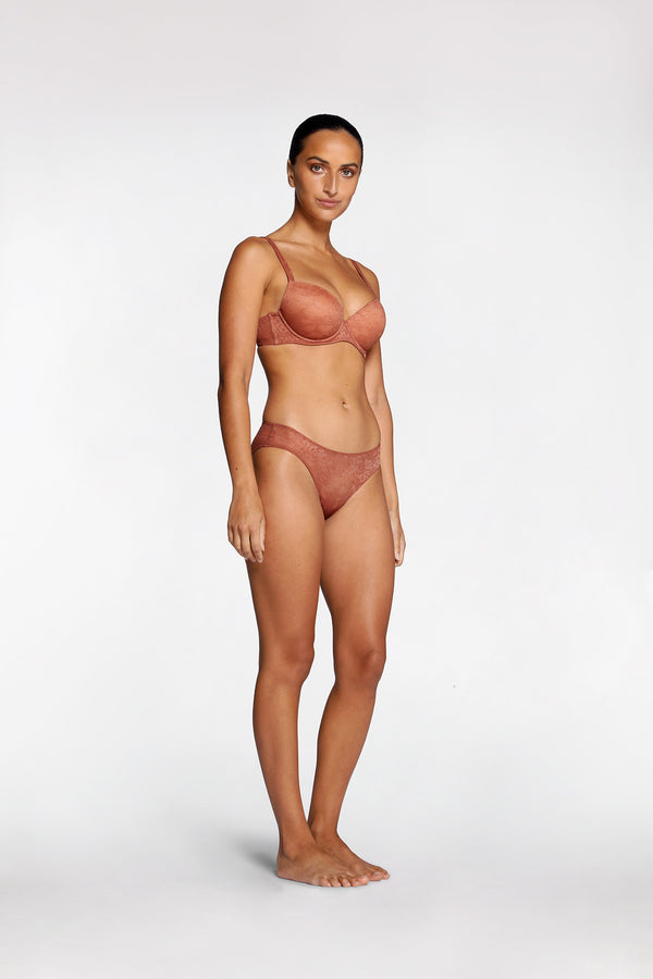 Intimo SMOOTH LACE DREAM PUSH UP BRA Russet