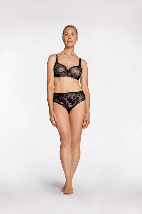 intimo SMOOTH LACE MIRACLE BRA Black
