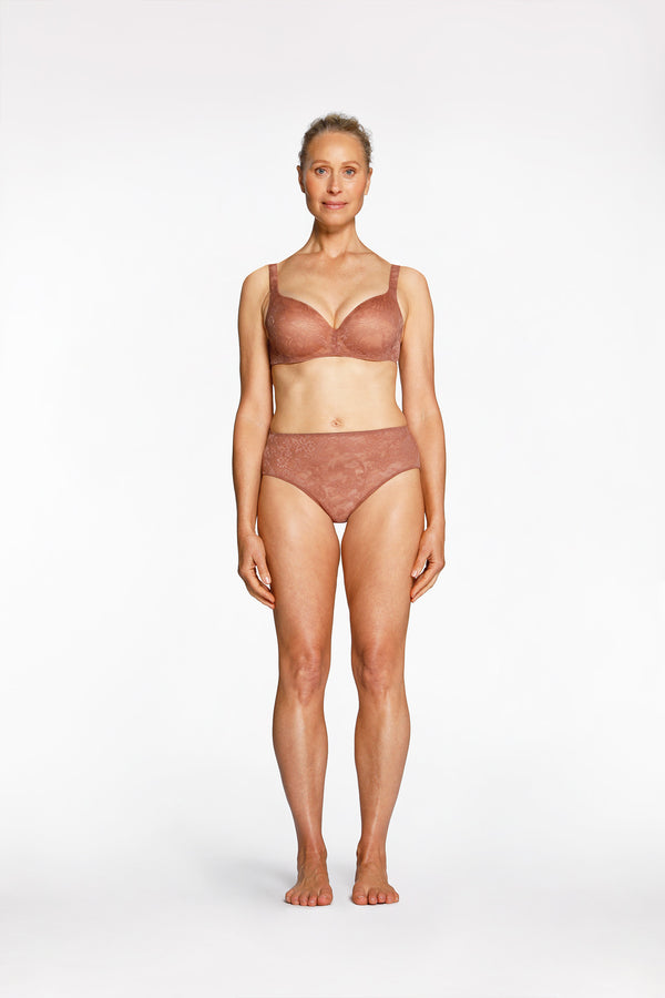 intimo SMOOTH LACE MIRACLE BRA Russet