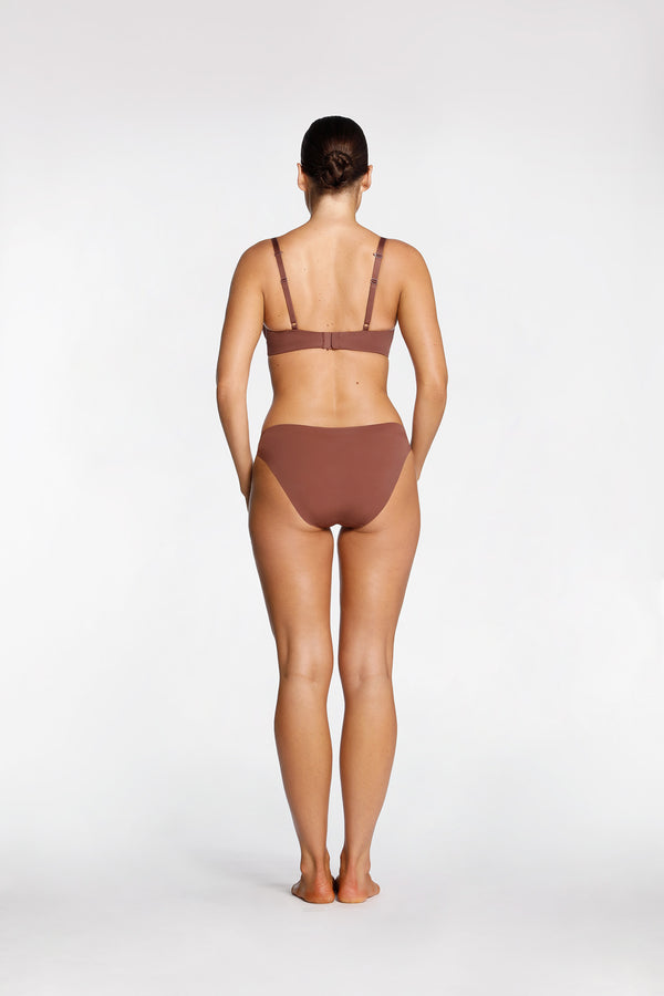 Intimo SMOOTH PLUNGE SOFT CUP BRA Chestnut