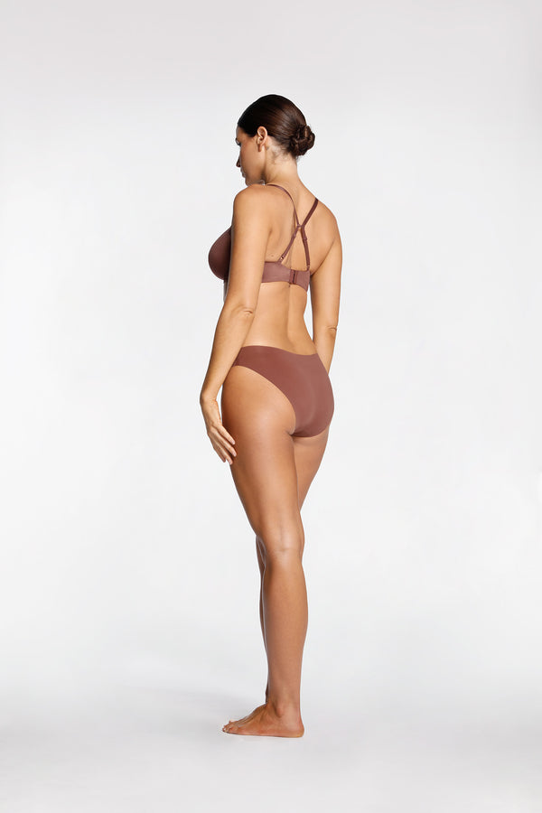 Intimo SMOOTH PLUNGE SOFT CUP BRA Chestnut