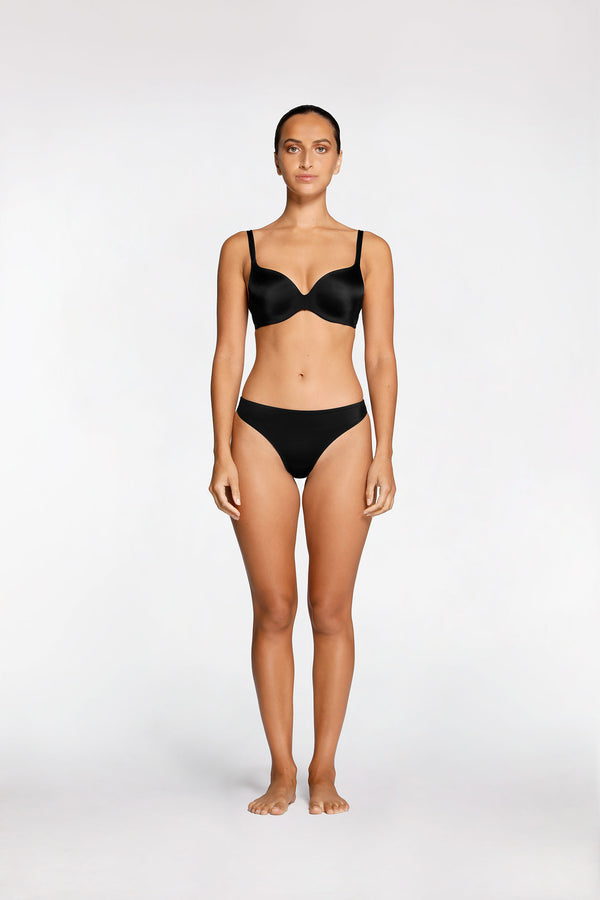 intimo SMOOTH PLUNGE T SHIRT BRA Black