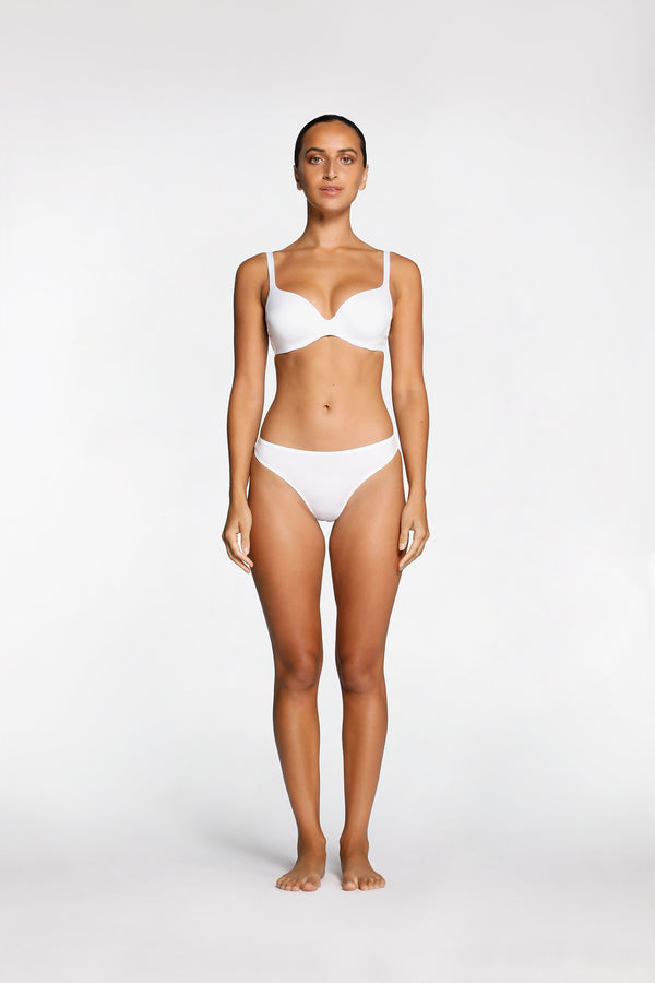 intimo SMOOTH PLUNGE T SHIRT BRA White