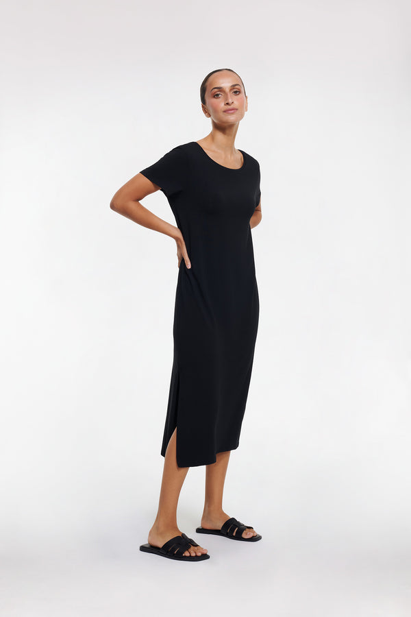 intimo TEE DRESS Black