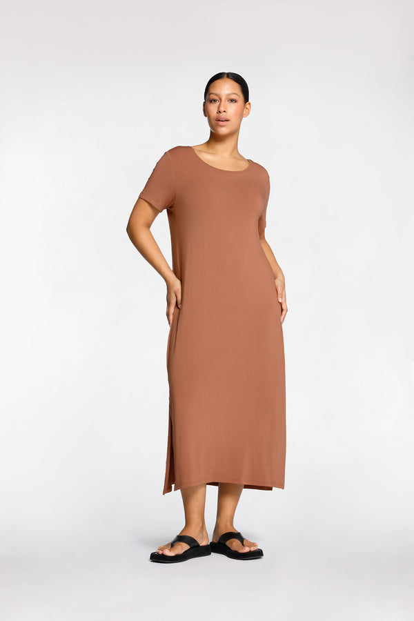 intimo TEE DRESS Russet