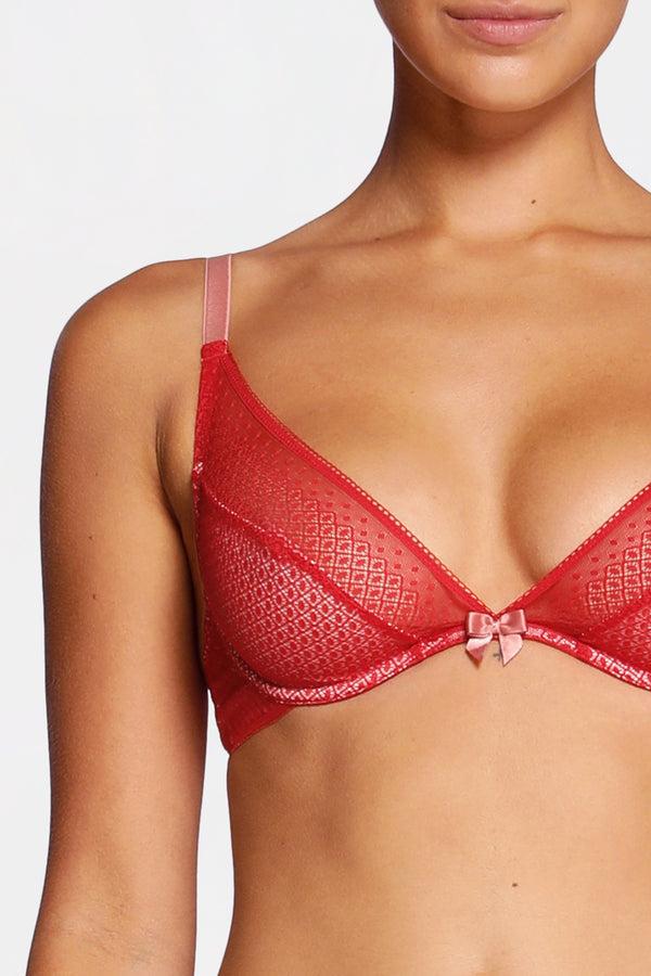 Intimo TORY PLUNGE SOFT CUP BRA Scarlet