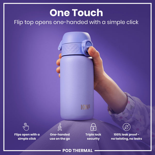 Ion8 Pod 11oz Insulated Steel - Light Purple