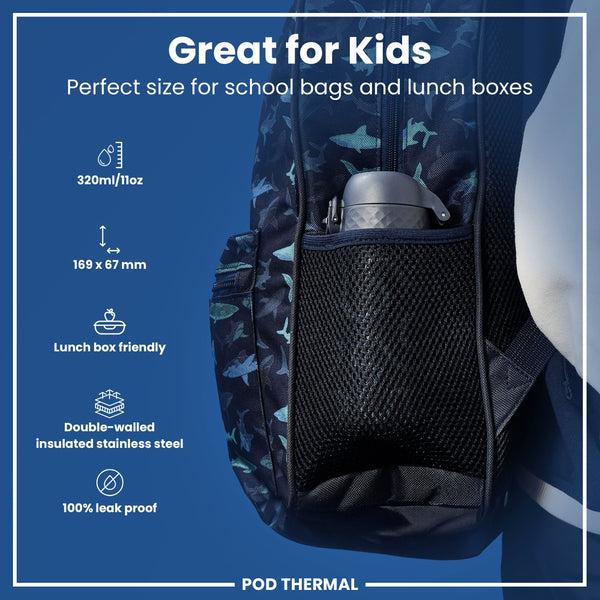 Ion8 Pod 11oz Insulated Steel - Squigly Line