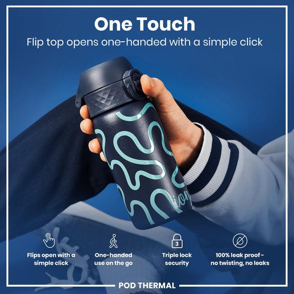 Ion8 Pod 11oz Insulated Steel - Squigly Line