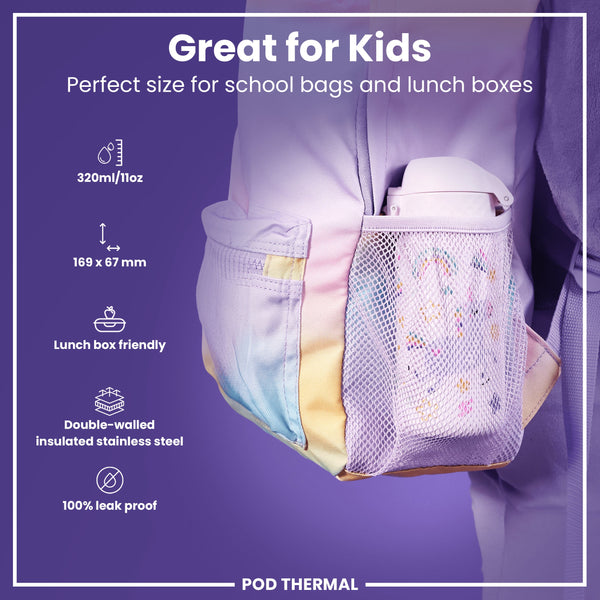 Ion8 Pod 11oz Insulated Steel - Unicorns