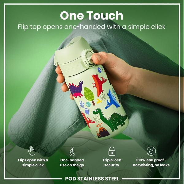 Ion8 Pod 13oz Lightweight Steel - Dinosaurs