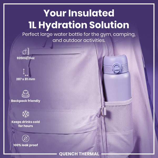 Ion8 Quench 32oz Insulated Steel - Light Purple